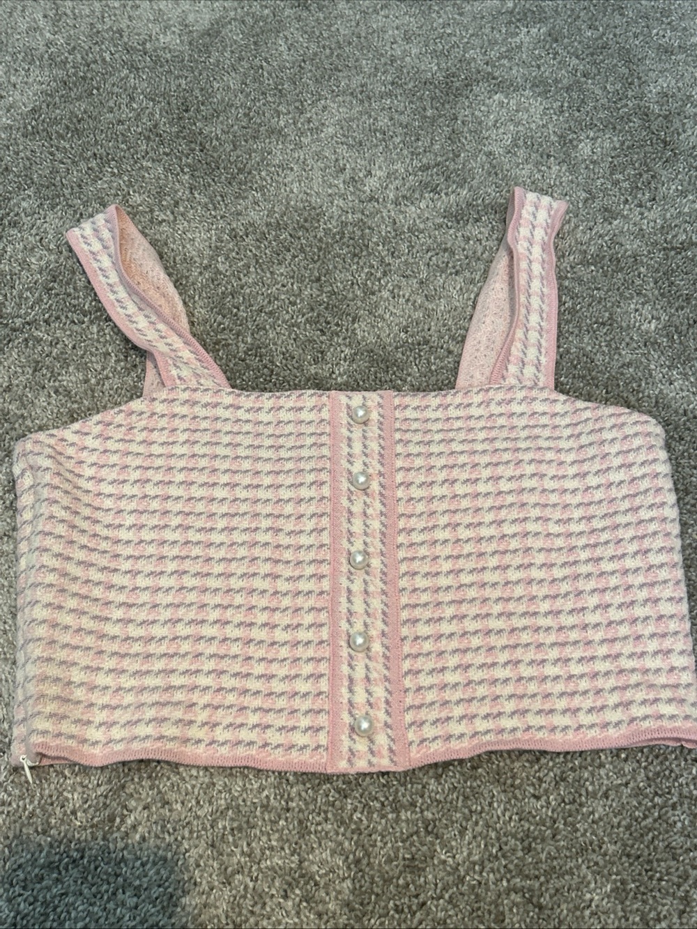 Sandro Paris Blandine Skirt 1 Daniella Top 2 Pink Purple Tweed Set Size S/M $485 - Picture 4 of 7